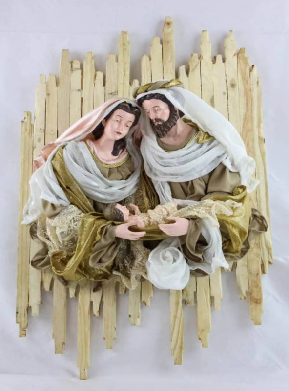 15" (38 cm) Religious Holy Family on 30.25" (78 cm) Wall