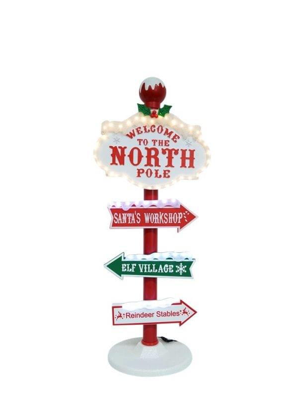 LED North Pole Sign