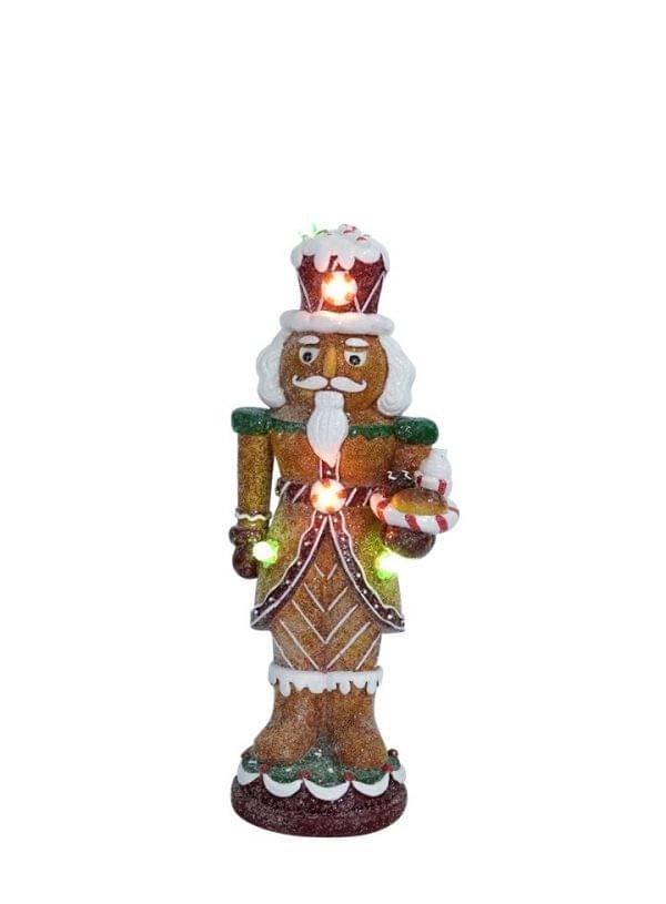 LED Gingerbread Nutcracker
