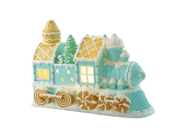 Blue Gingerbread Locomotive