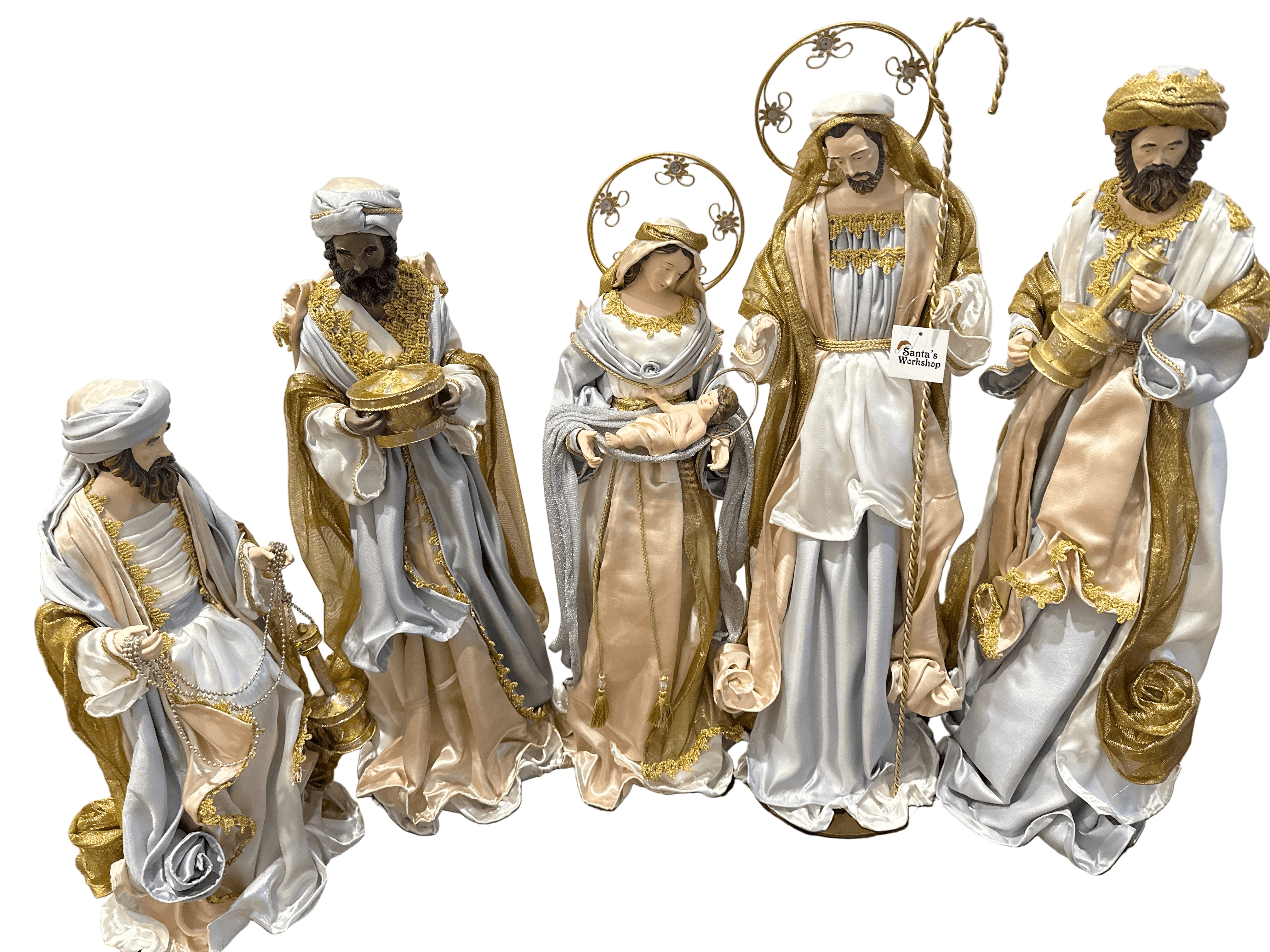 65cm Handmade Nativity Set with Holy Family & Three Wise Men