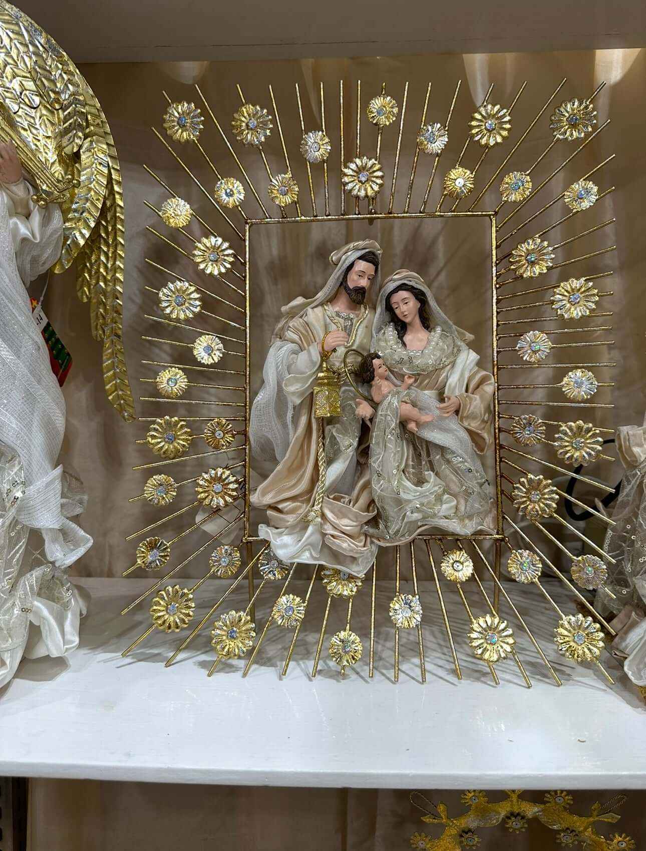 45cm Handmade Holy Family Nativity Frame