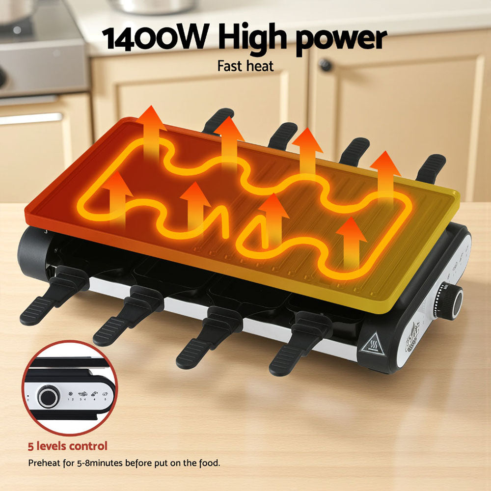 Grillz 1400W Electric BBQ Grill with 7 Cooking Pans