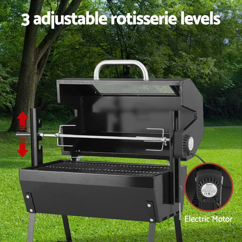 Grillz Charcoal Electric Smoker Roaster