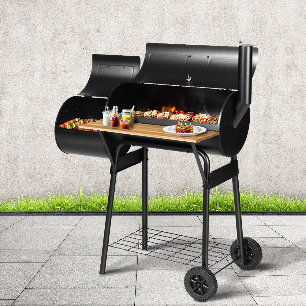 Grillz 2-In-1 Offset Smoker BBQ
