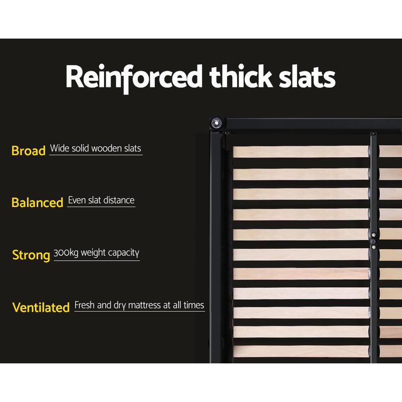 ISSA King Size Gas Lift Bed Frame – Grey