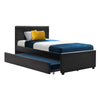 King Single Trundle Daybed – Black