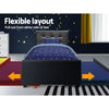 King Single Trundle Daybed – Black