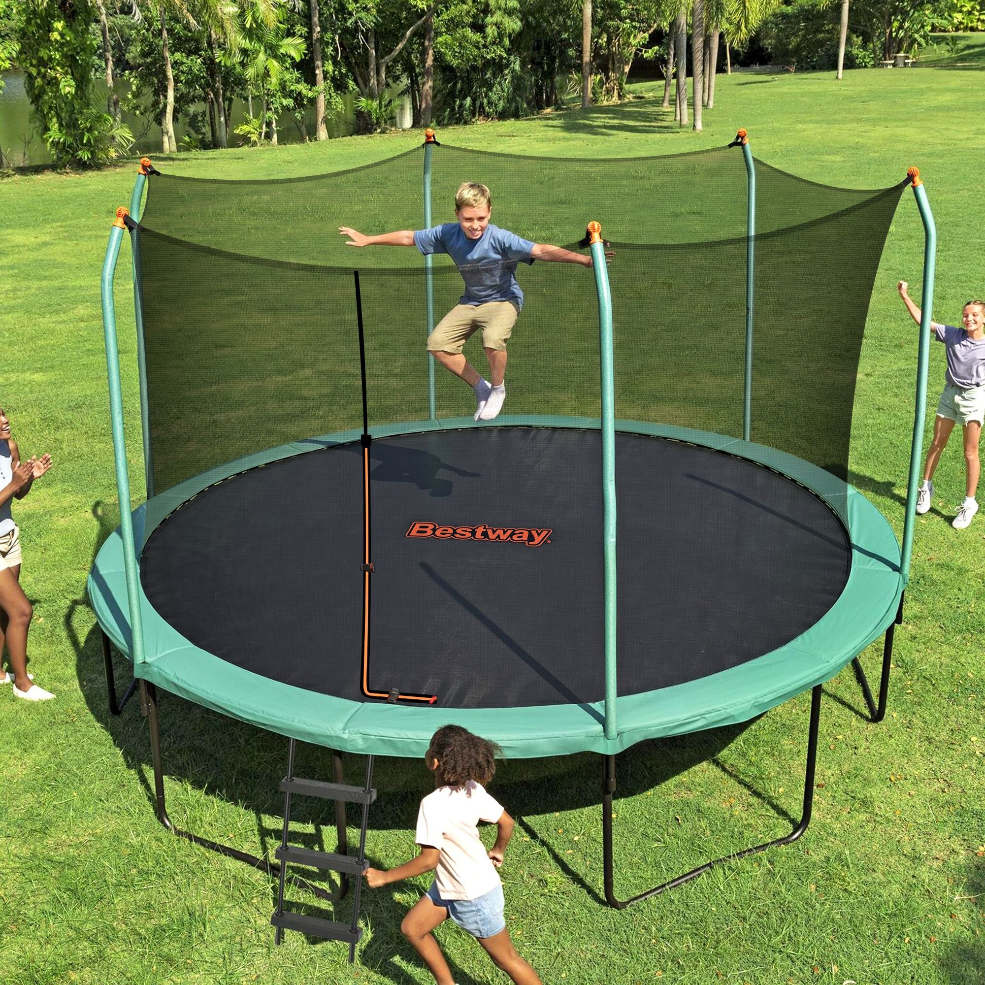 Bestway 14ft Trampoline with Safety Net Enclosure – 4.27m