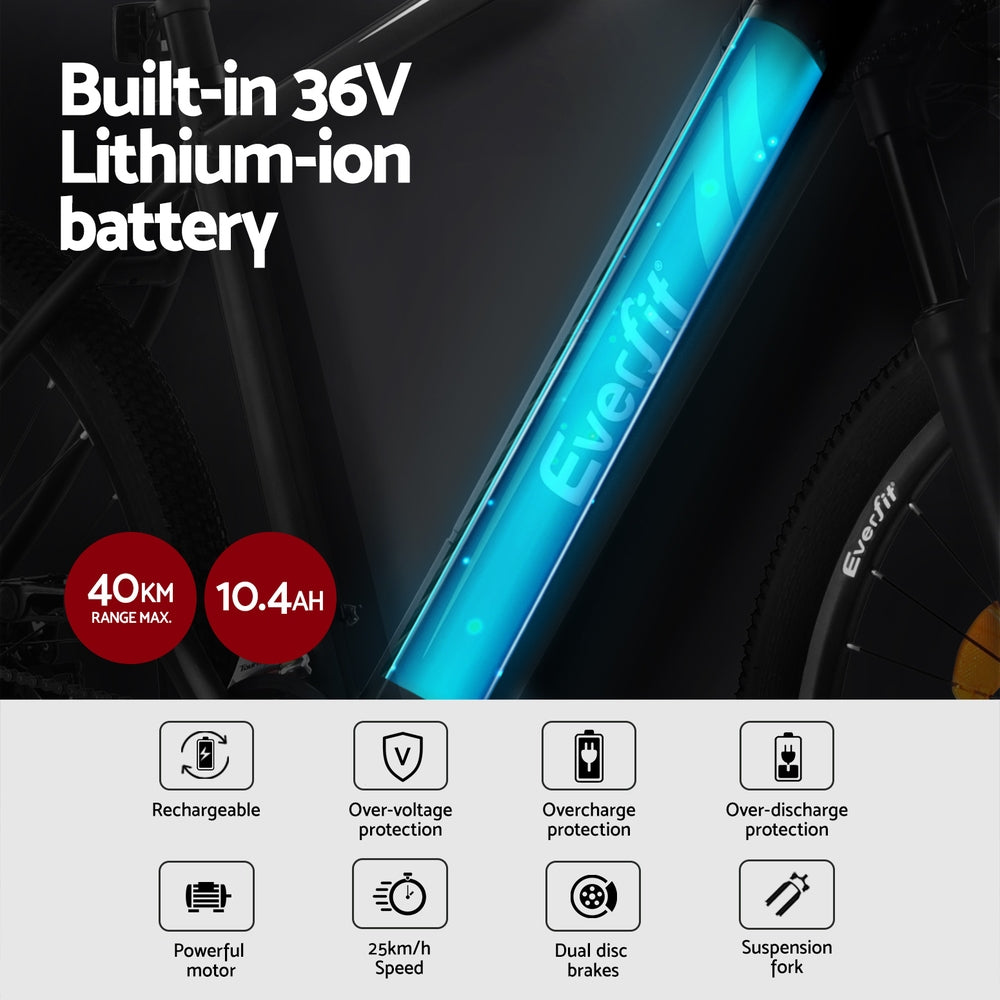 Everfit 27.5" Electric Mountain Bike 21 Speed