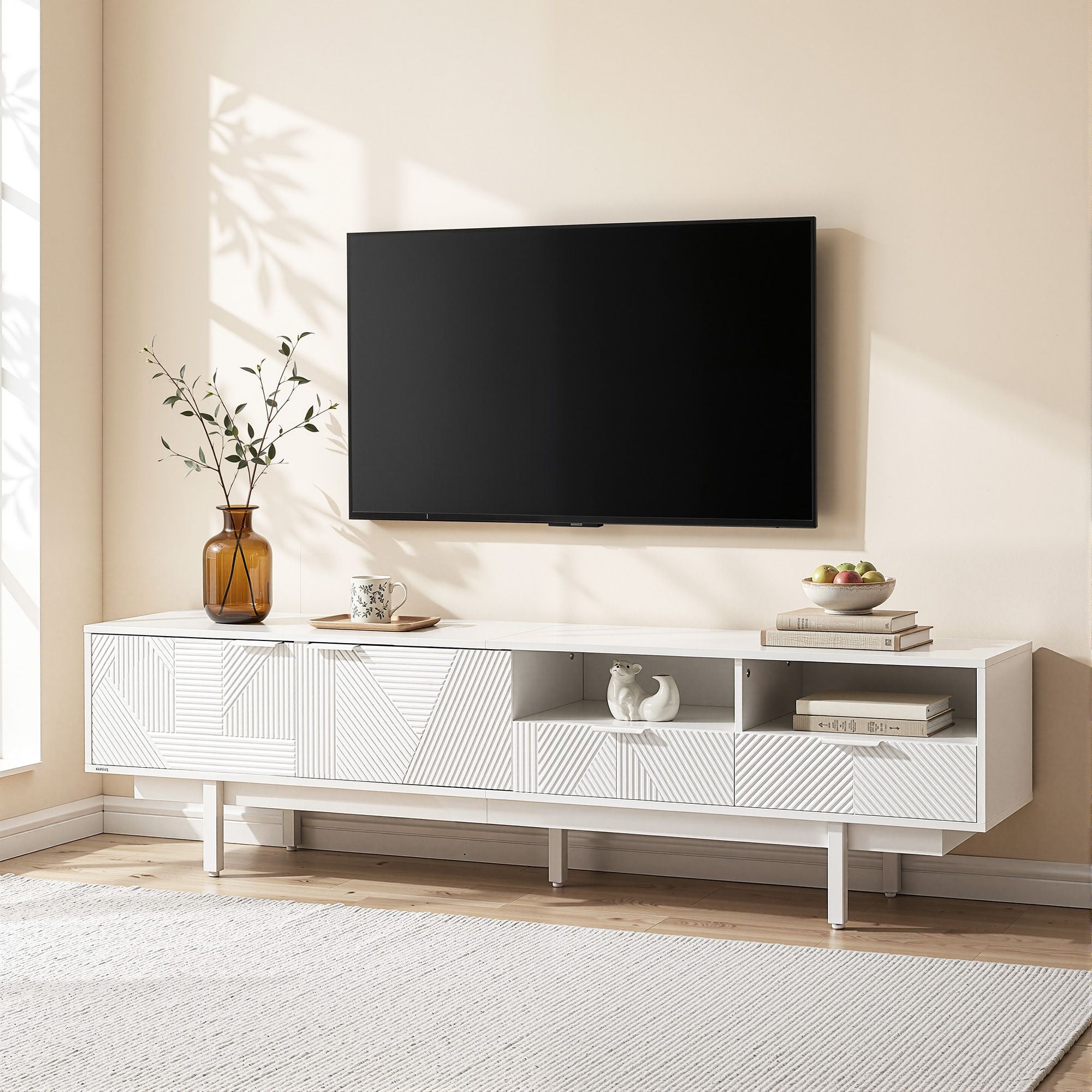 Artiss 200cm TV Unit Entertainment Cabinet – White