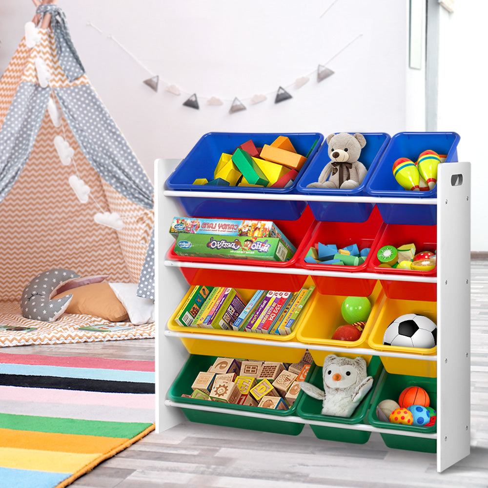 Keezi Kids Toy Storage Rack with Bins
