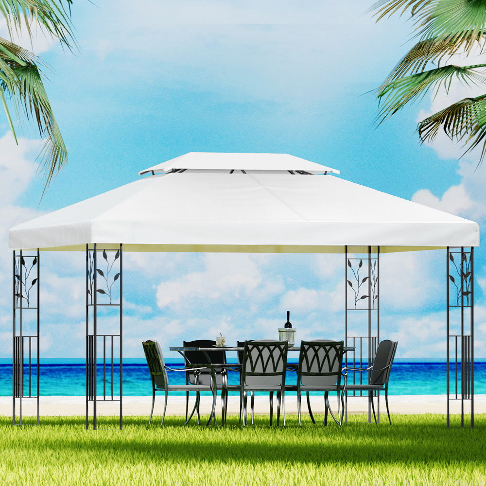 Instahut 4x3m Garden Gazebo Marquee White