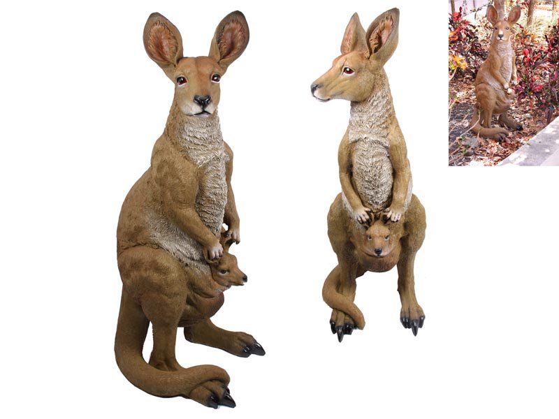 92cm Realistic Standing Garden Kangaroo
