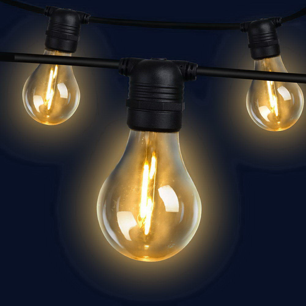 41m LED Festoon String Lights β Outdoor Garden & Party