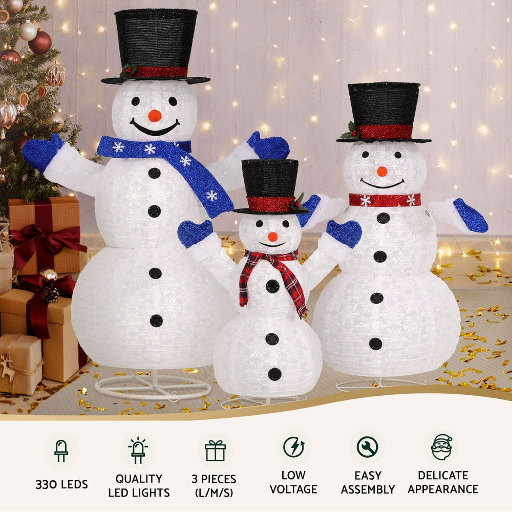 3 PCS LED Snowman 330
