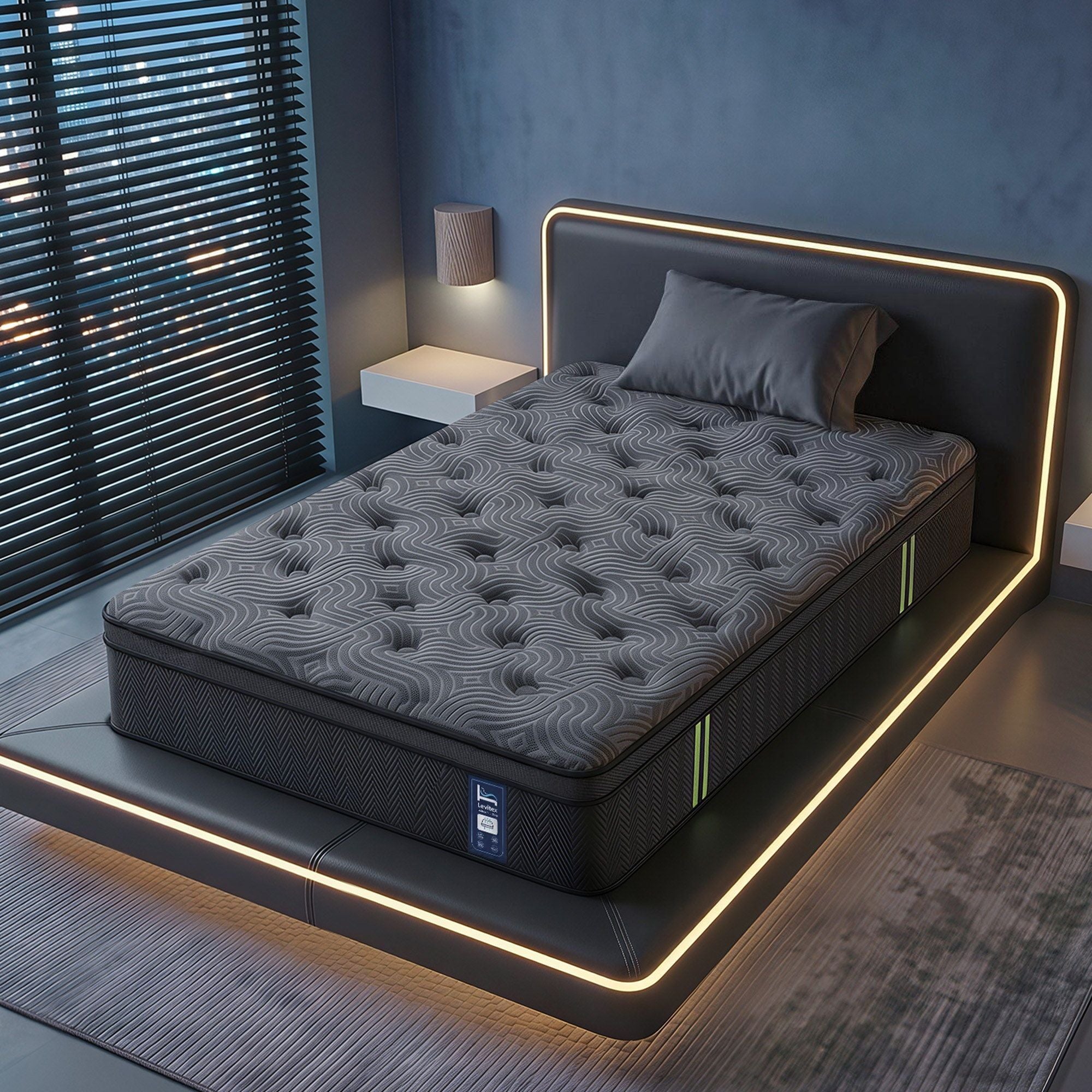 Levitex 34cm Hybrid Pocket Spring Mattress β Single