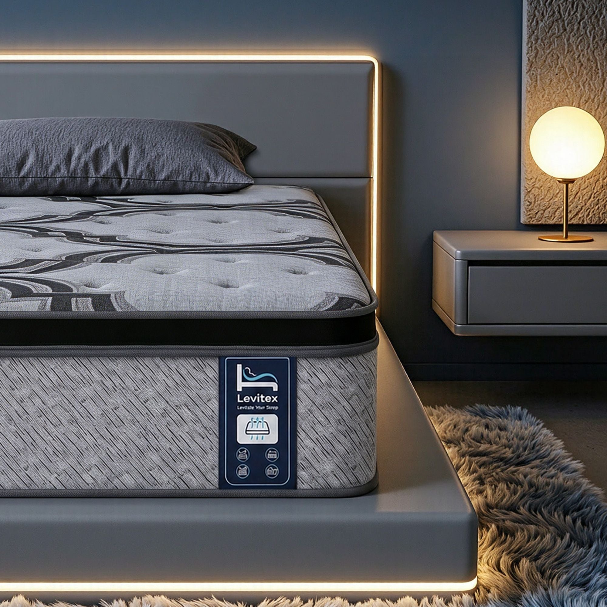 Levitex 34cm Latex & Memory Foam Hybrid Mattress β Single