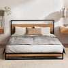 Double Metal Bed Frame with Mattress