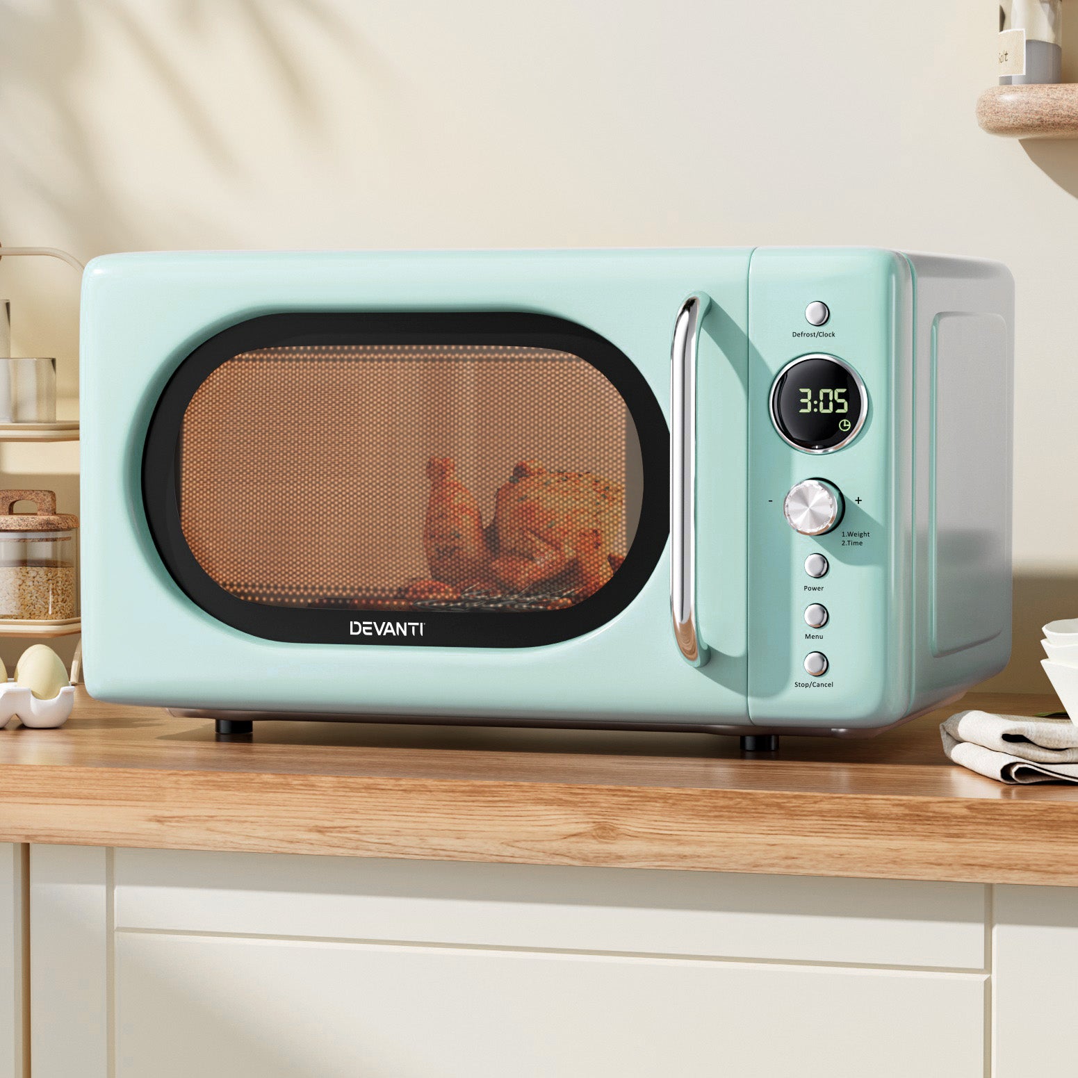 Devanti 20L Microwave Oven 700W β Green