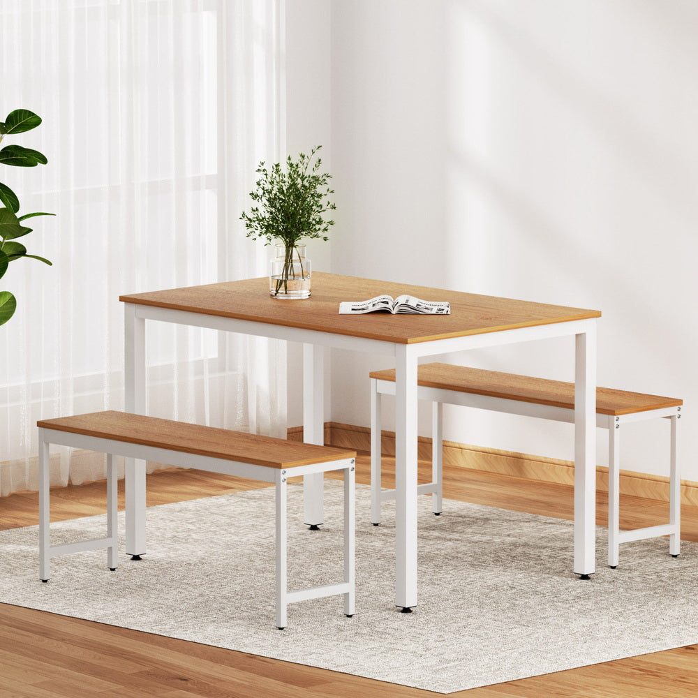 Artiss 3-Piece Dining Set β Table & Bench