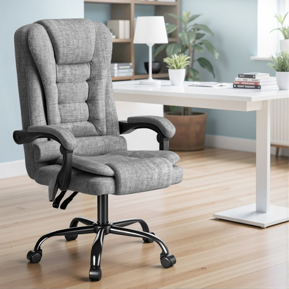 Executive Office Chair – 4-Point Massage, Adjustable Ergonomic Recline
