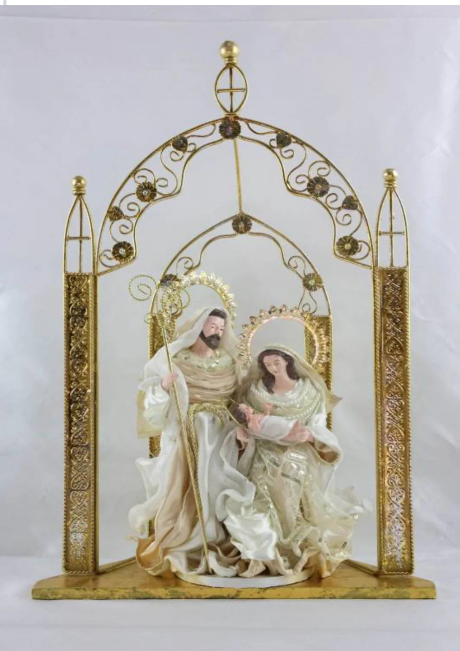 Christmas Nativity Set – Holy Family in Gazebo