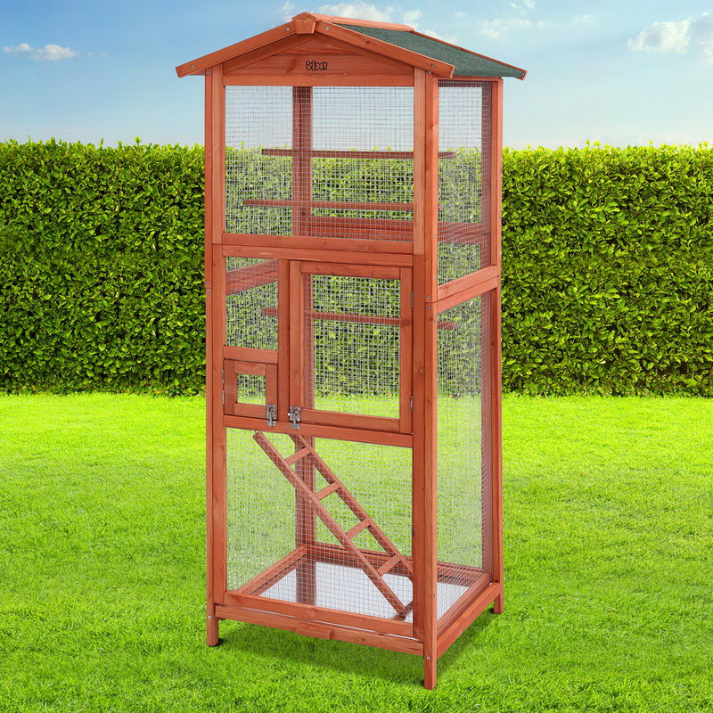 i.Pet XL Wooden Bird Cage Aviary 168cm