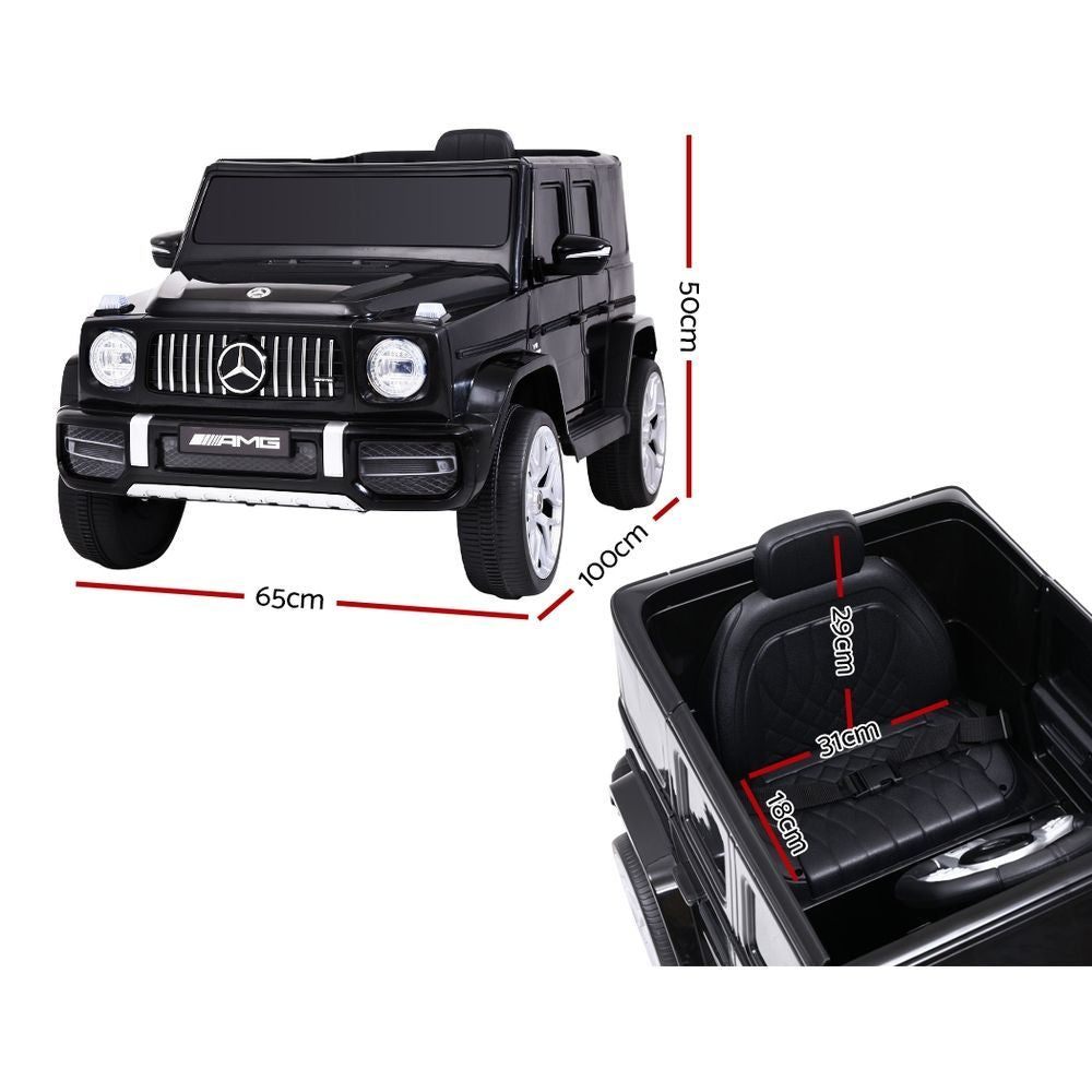 Kids Electric Ride-On Car – Mercedes-Benz Licensed AMG G63 (12V, Black)
