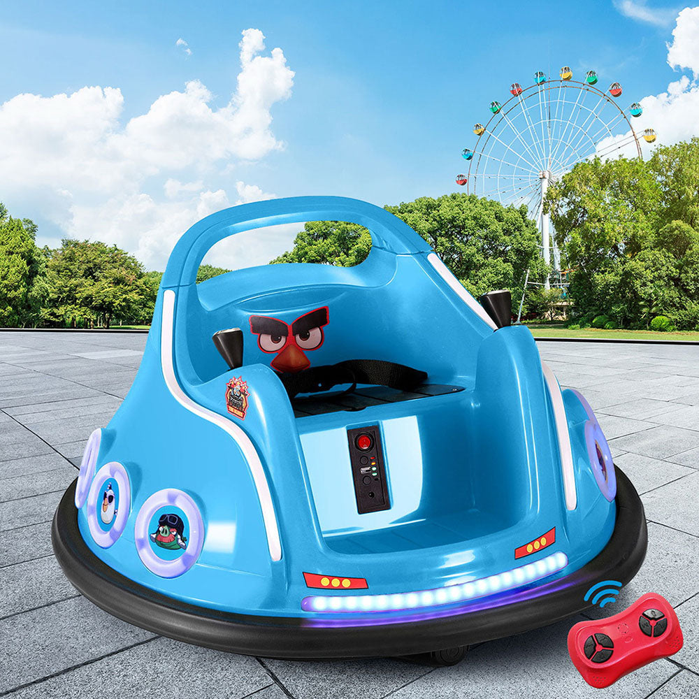 Blue Angry Birds Ride-On Bumper Cars