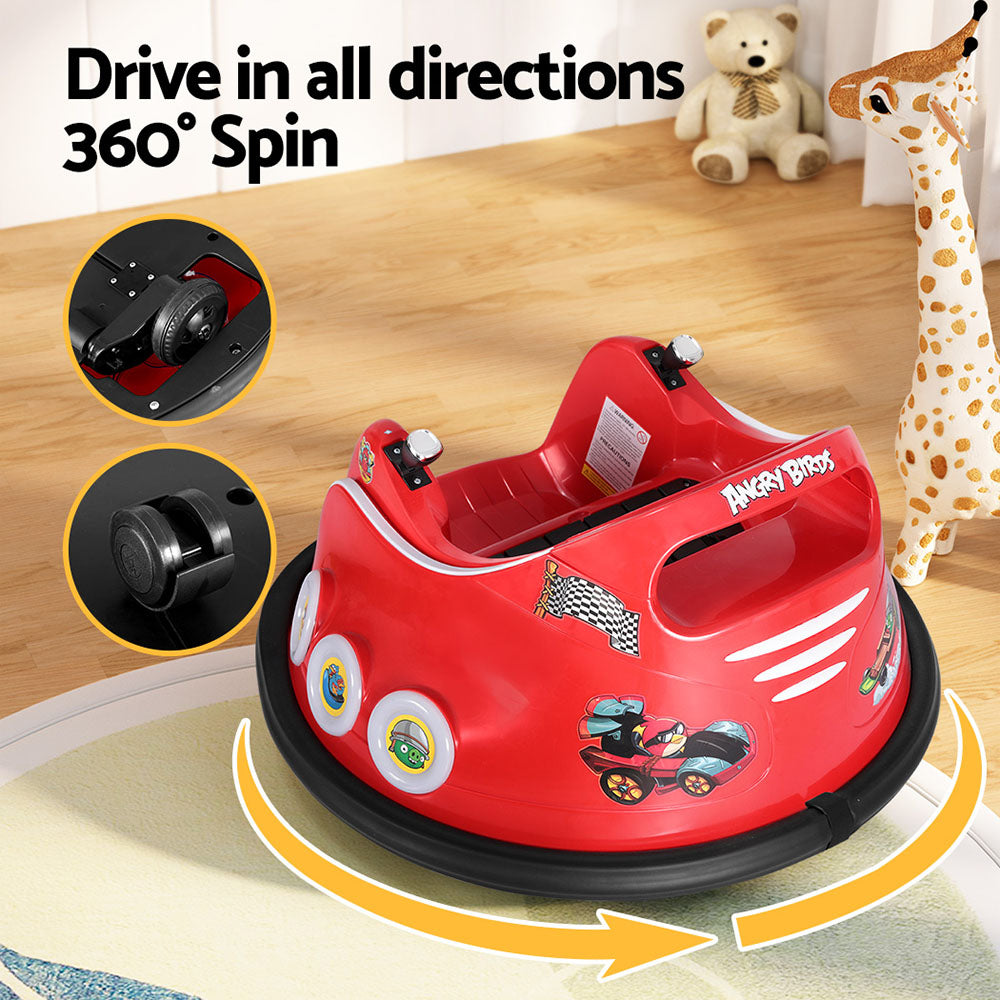 Red Angry Birds Ride-On Bumper Cars
