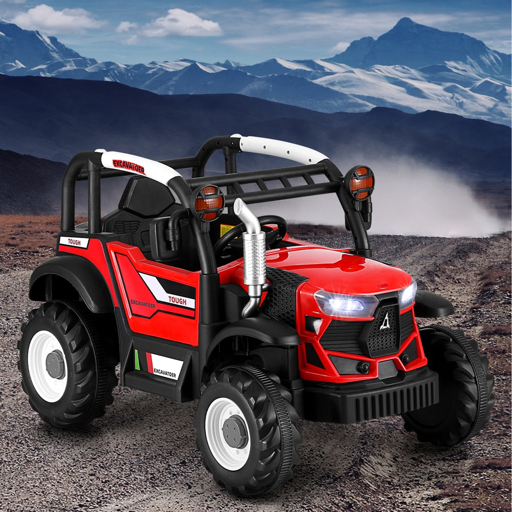 Rigo Kids Electric Ride-On Car – Off-Road Jeep with Remote (12V, Red)