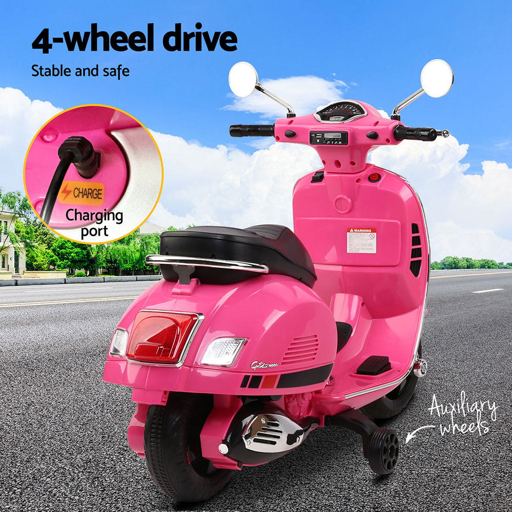Kids Electric Ride-On Vespa GTS β Pink