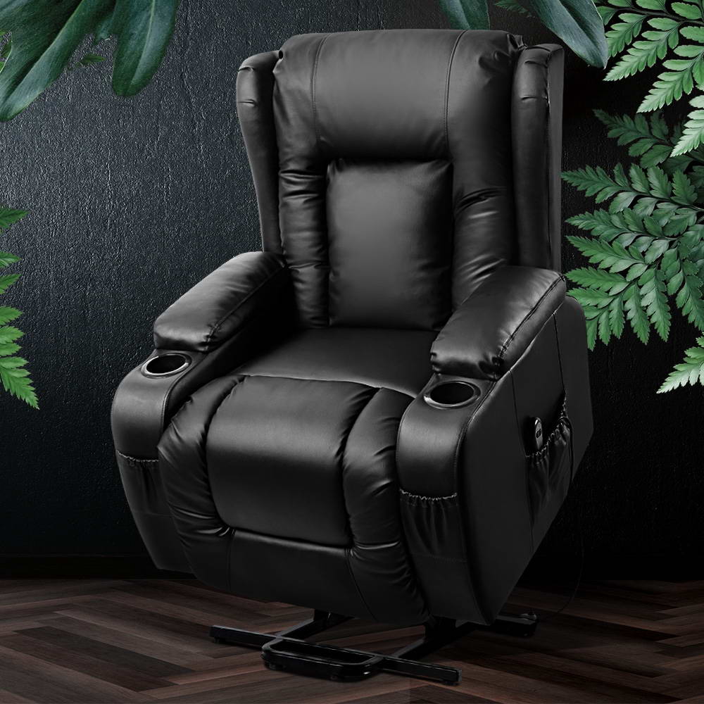 Artiss Rukwa Lift Recliner Chair with Massage & Heat