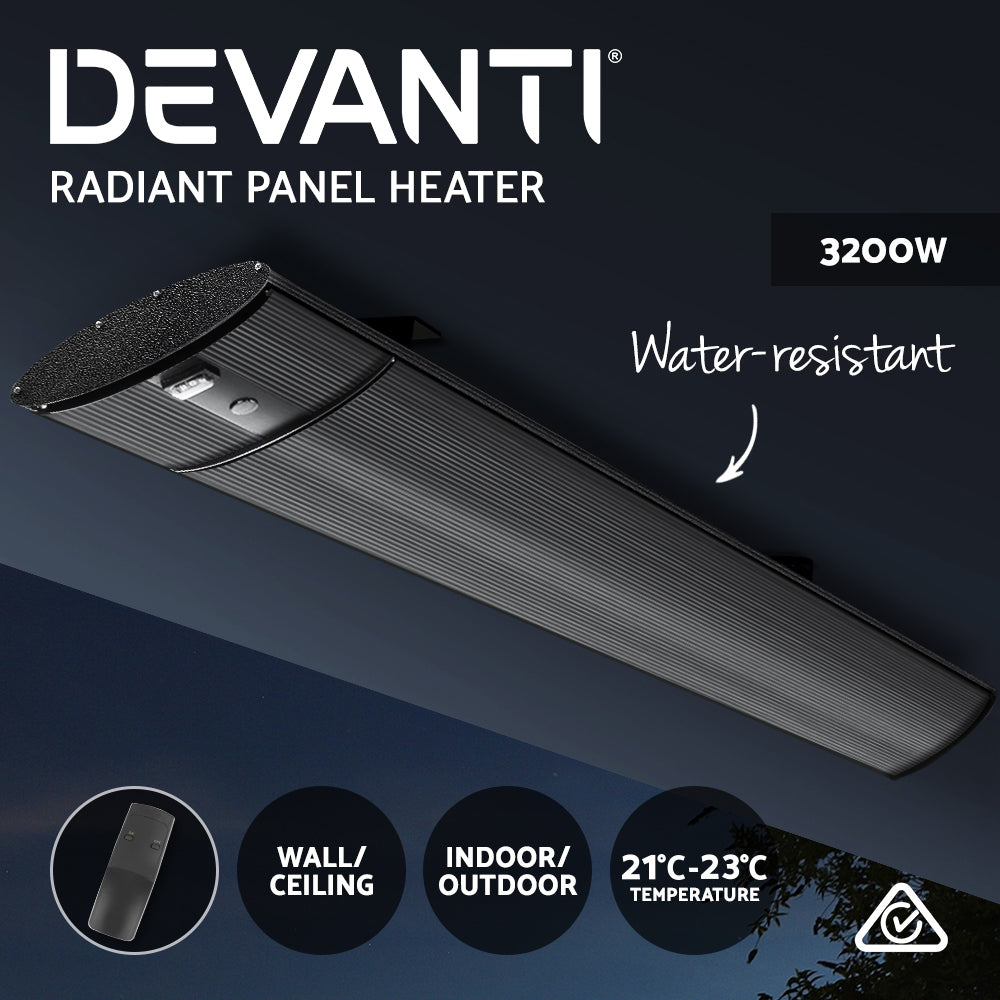 Devanti 3200W Outdoor Electric Infrared Strip Heater