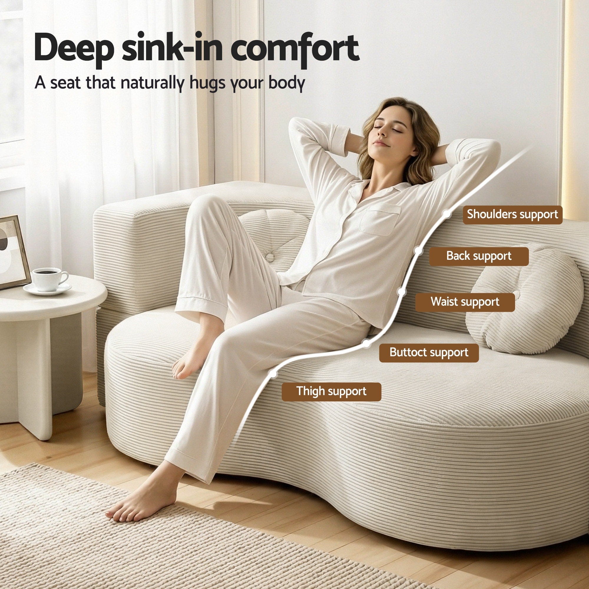Artiss 2-in-1 Folding Sofa Bed