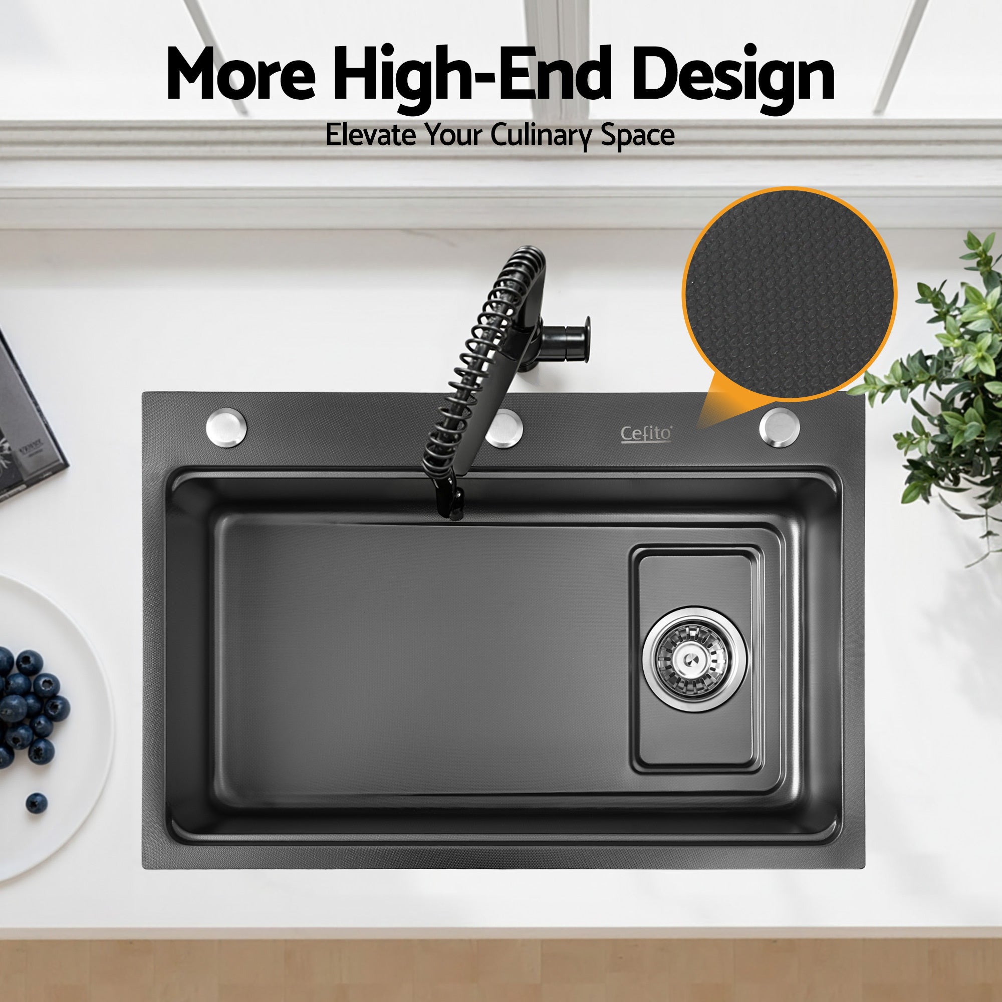 Cefito 304 Stainless Steel Bar Sink