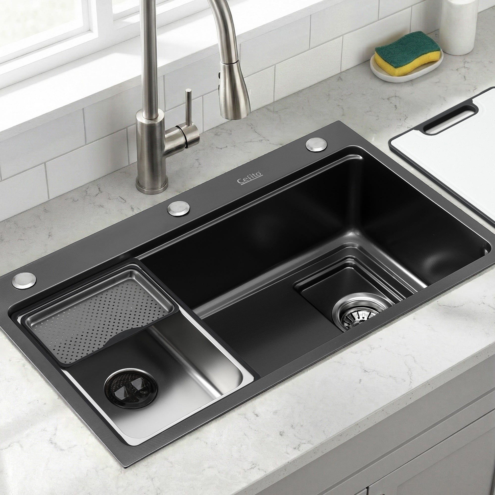 Cefito 304 Stainless Steel Bar Sink β Millet Grain