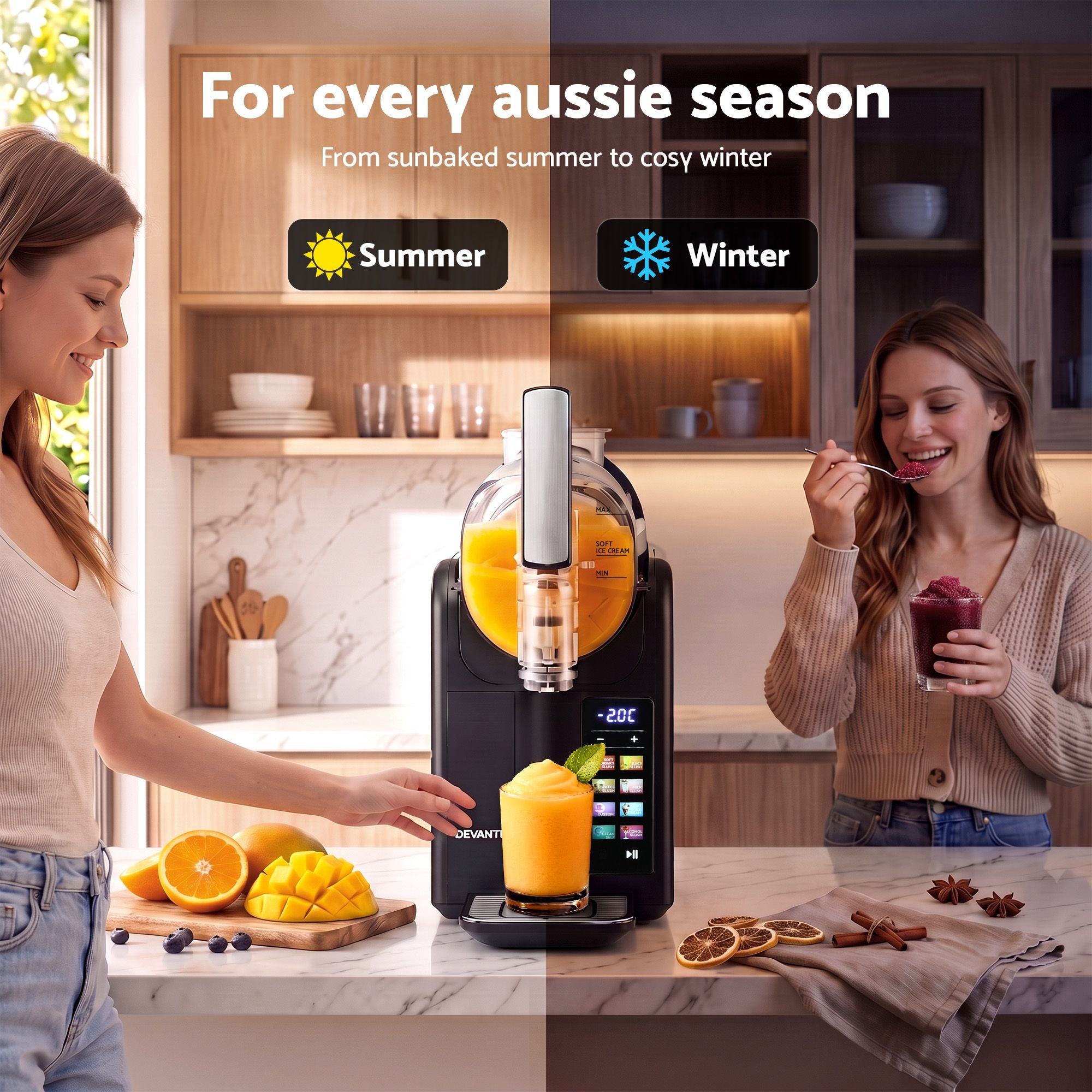 Devanti 2L Slushie Machine – Black