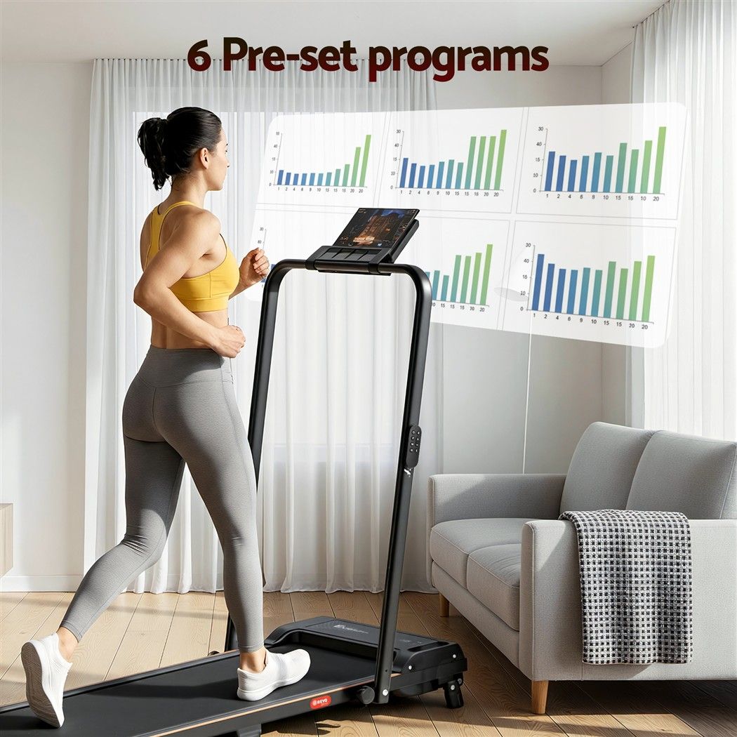 Everfit 3 in 1 Walking Pad Treadmill 12% Incline 40cm Belt Black