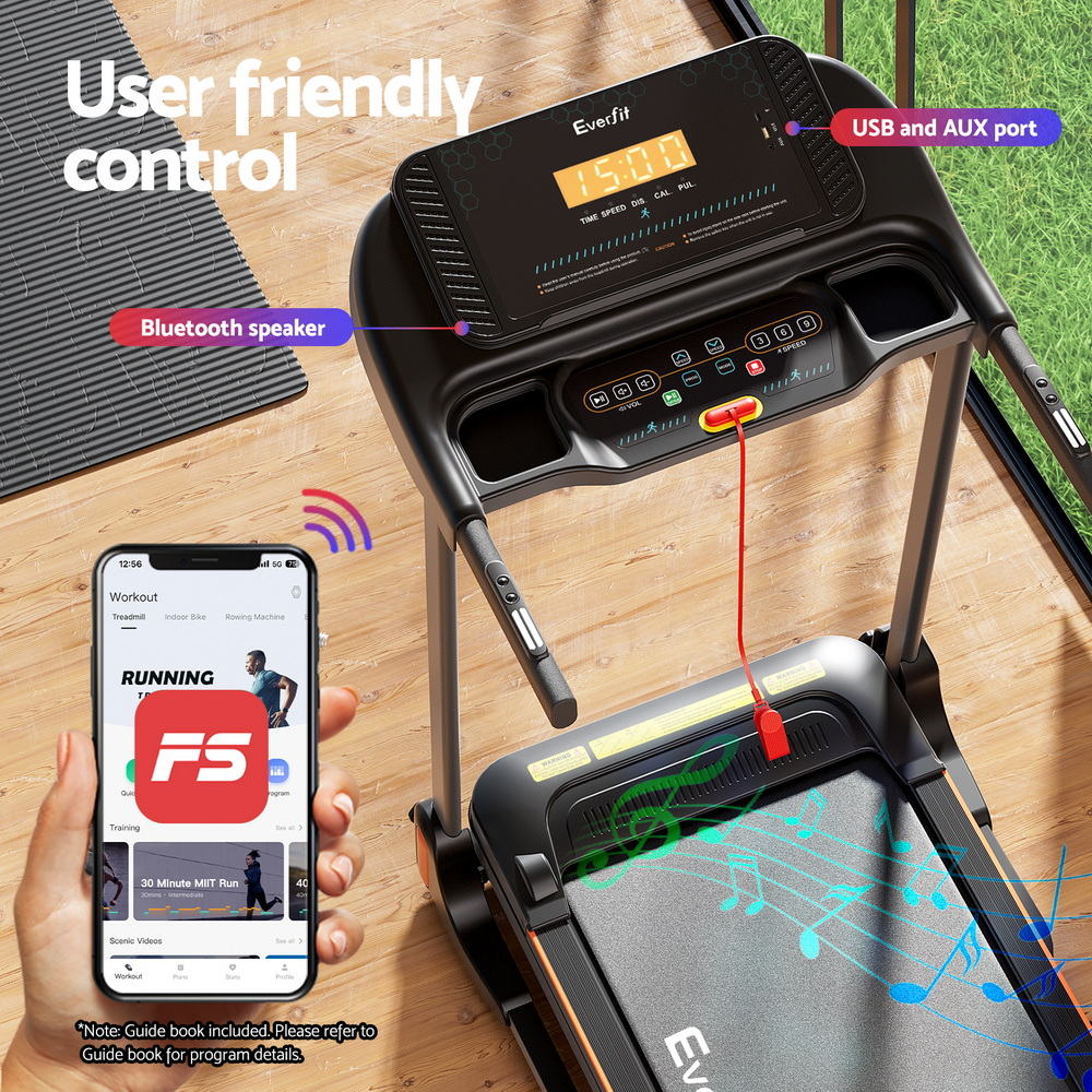 Everfit Electric Treadmill 390mm – Home Gym Fitness