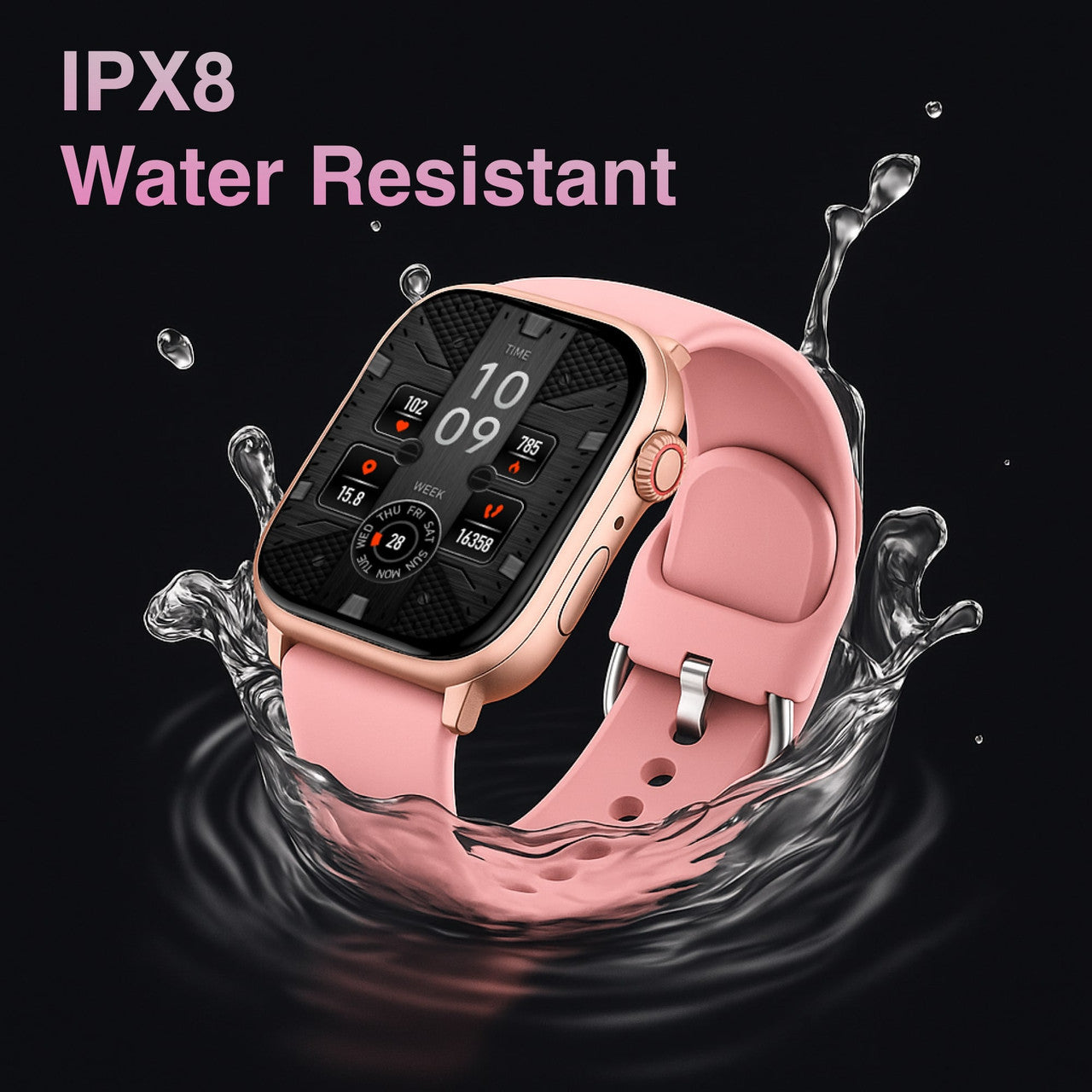 V-Fitness GPS Smartwatch – 2.1″ Pink