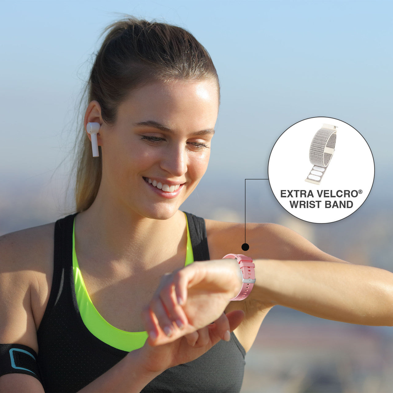 V-Fitness 2″ Touch Screen Smartwatch – Pink