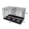Samland Set of 3 Breeding Bird Cages – With Center Divider & Stand