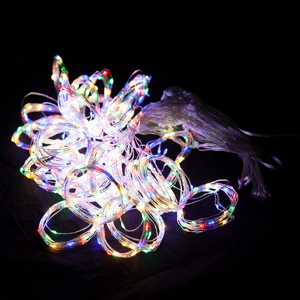 750 LED Copper Wire Curtain Light in Multi Colour