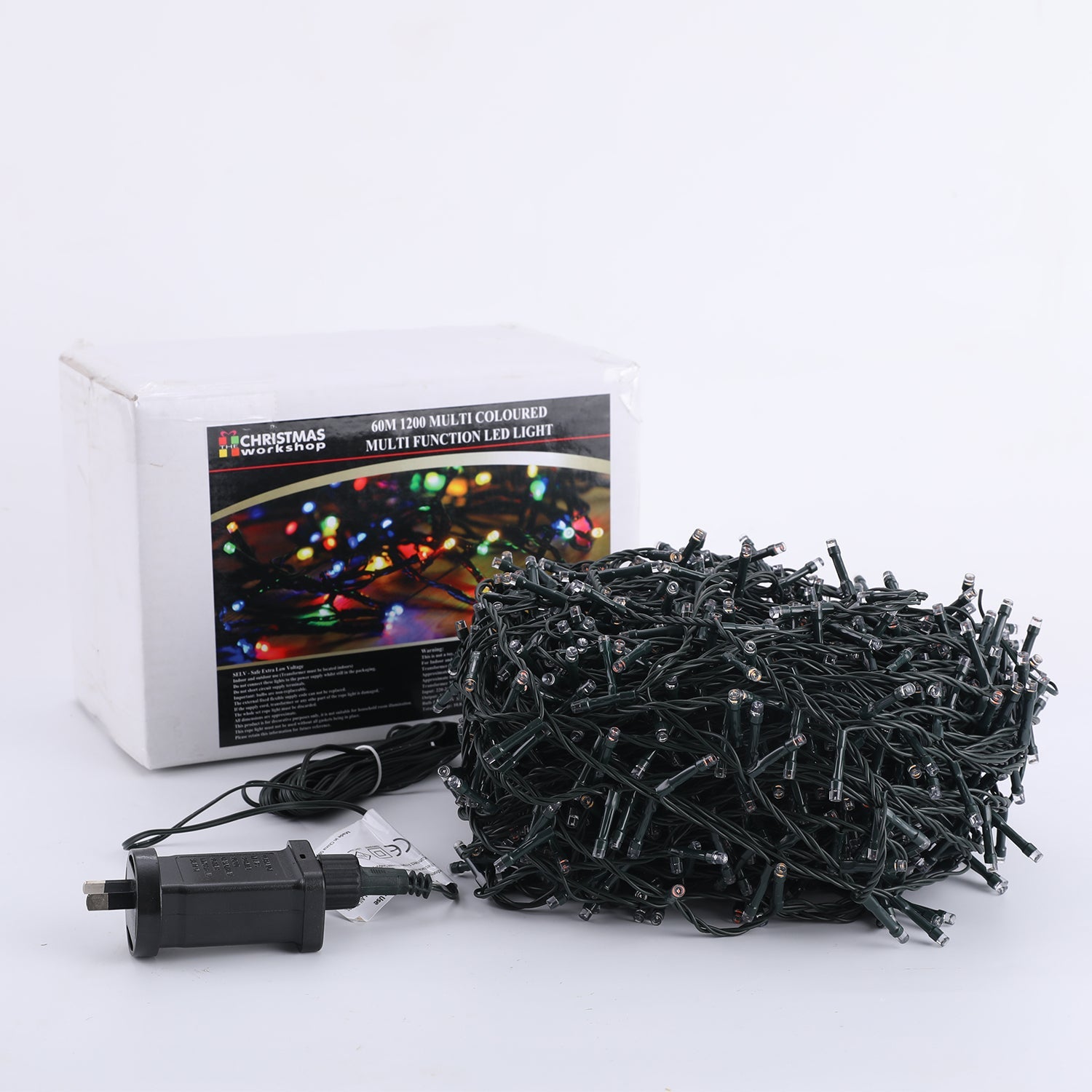 1200 Led Christmas Fairy Light Multi Colour