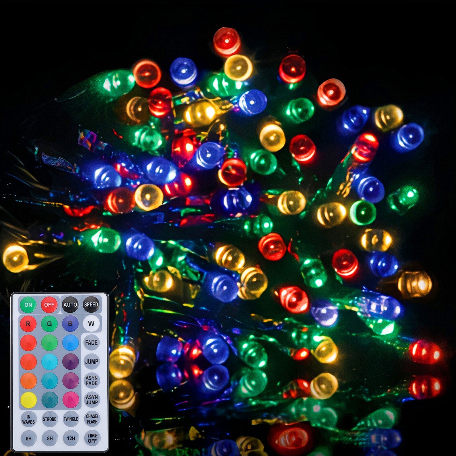 300 Led Dynamic Colour Changing Christmas Fairy Light With Remote Control