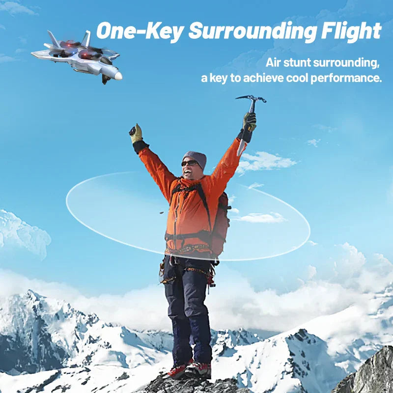 2.4G RC Fighter Jet w/ Camera & Missile Launch β Grey