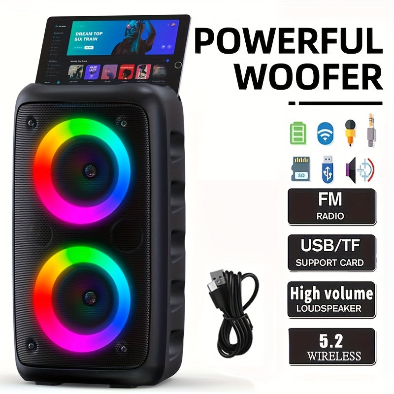 Large Wireless Bluetooth Speaker with Deep Bass