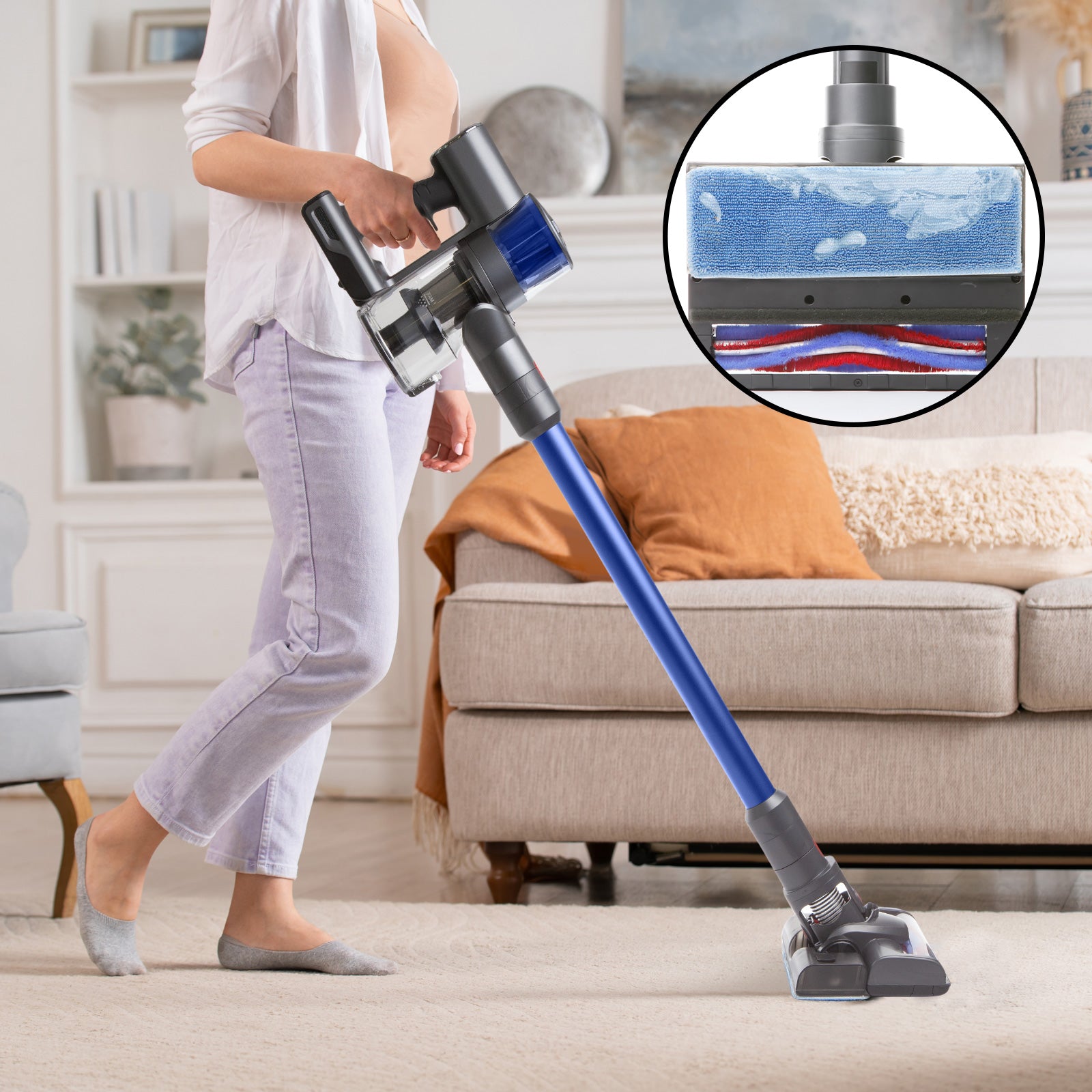 MyGenie H2O Pro 2-in-1 Cordless Stick Vacuum β Blue